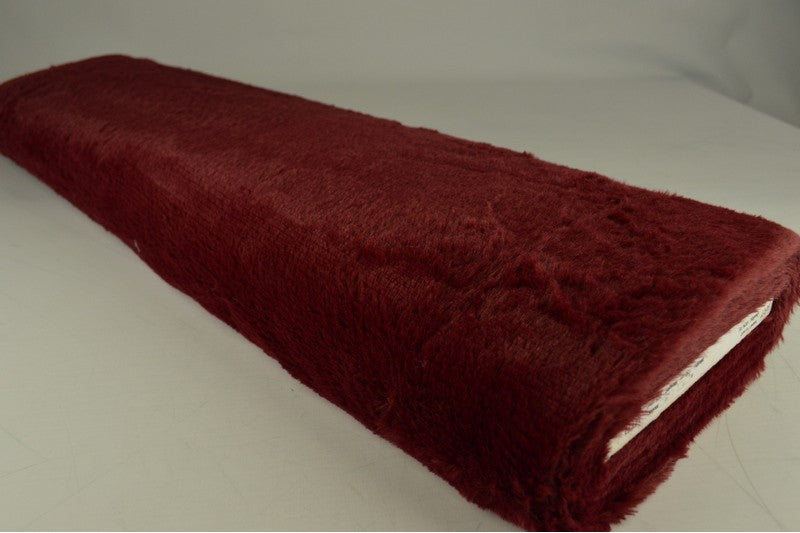 Kortharig bont - Bordeaux rood