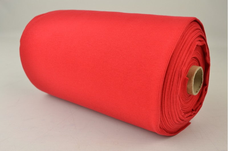 Rib boordstof - Rood