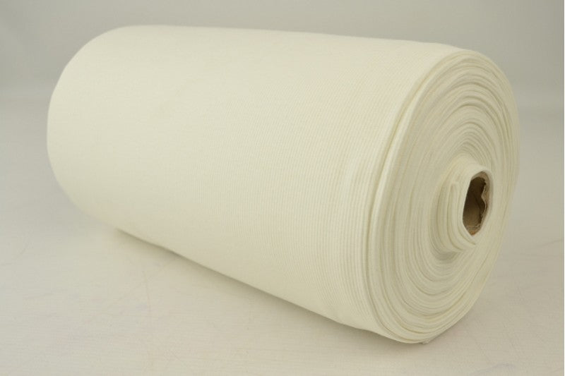 Rib boordstof - Gebroken wit