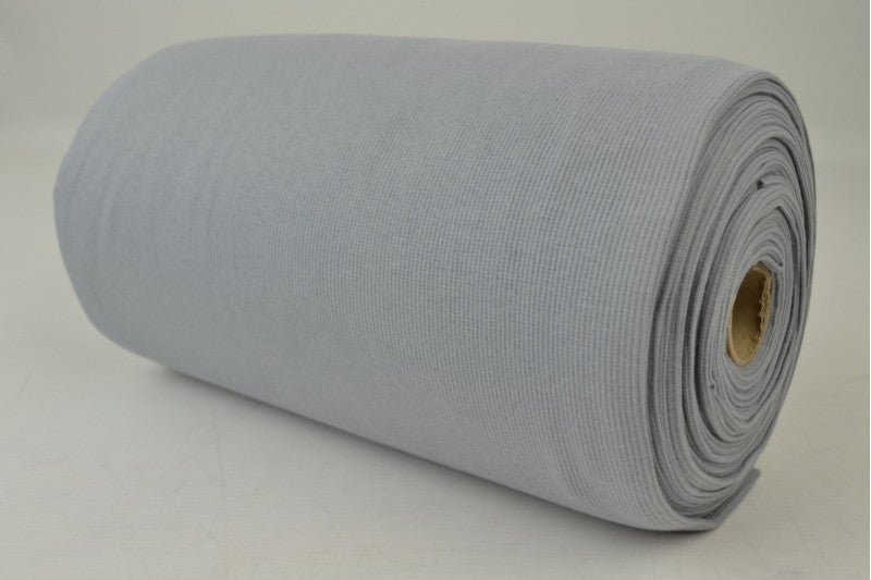 Rib boordstof - Zilvergrijs