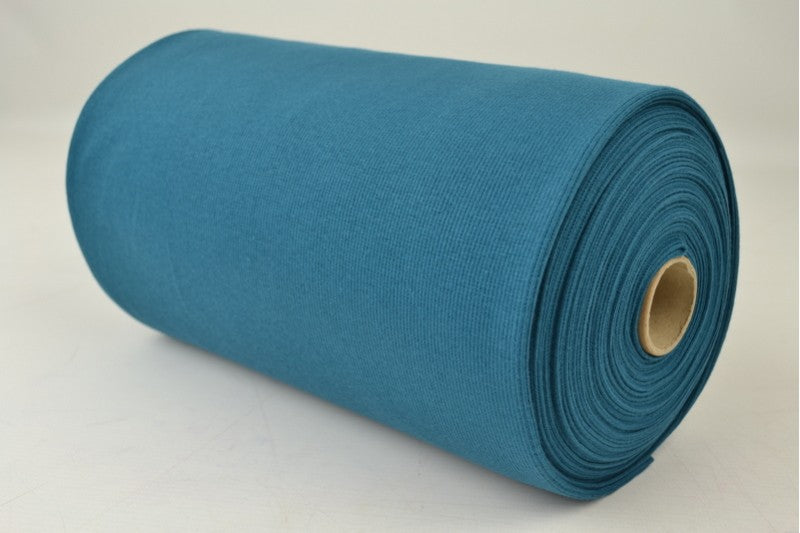 Rib boordstof - Donker petrol