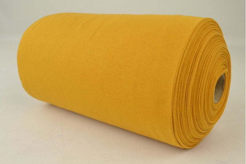 Rib boordstof - Okergeel