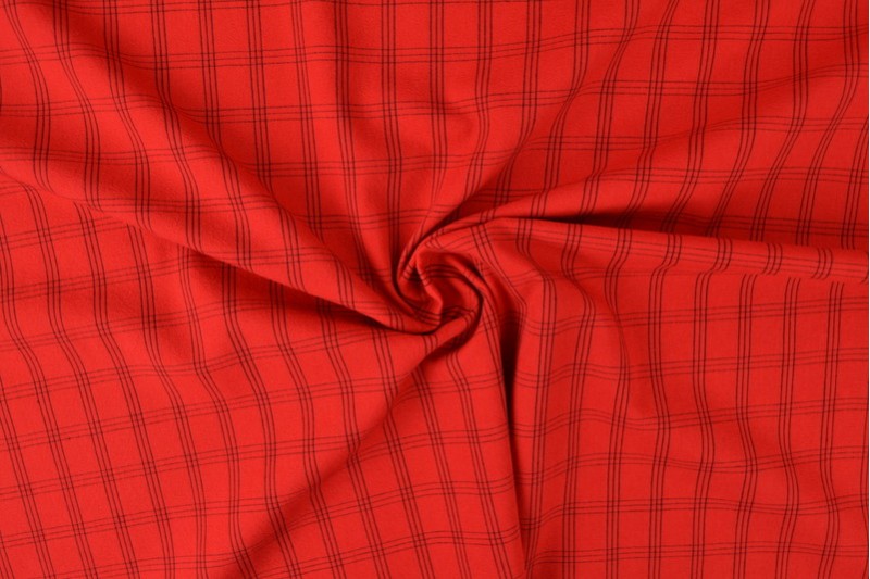 Katoen jacquard specials rood