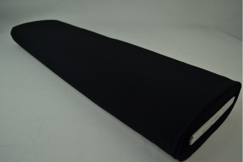 French terry stof - Zwart