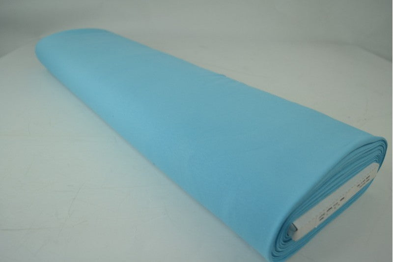 French terry stof - Aqua blauw