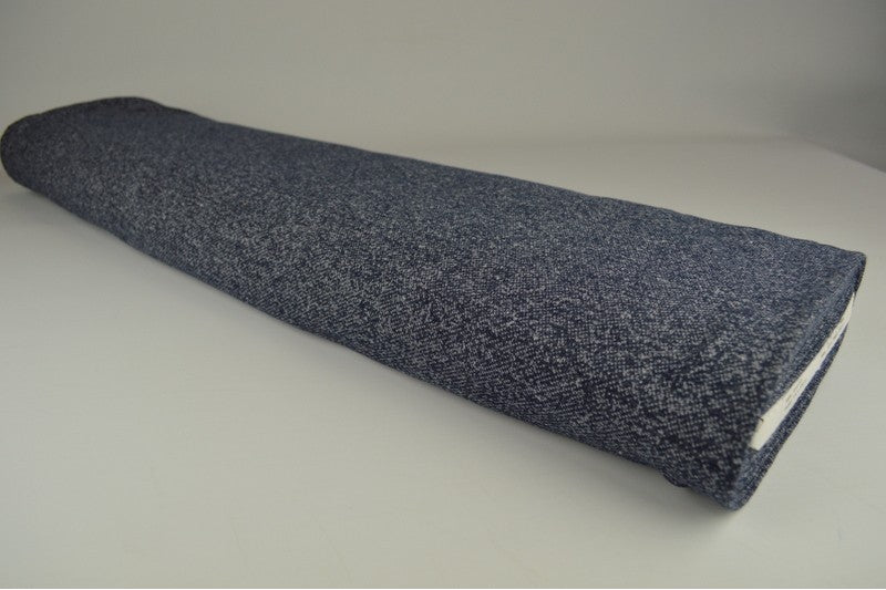 French terry melange viscose - Navy