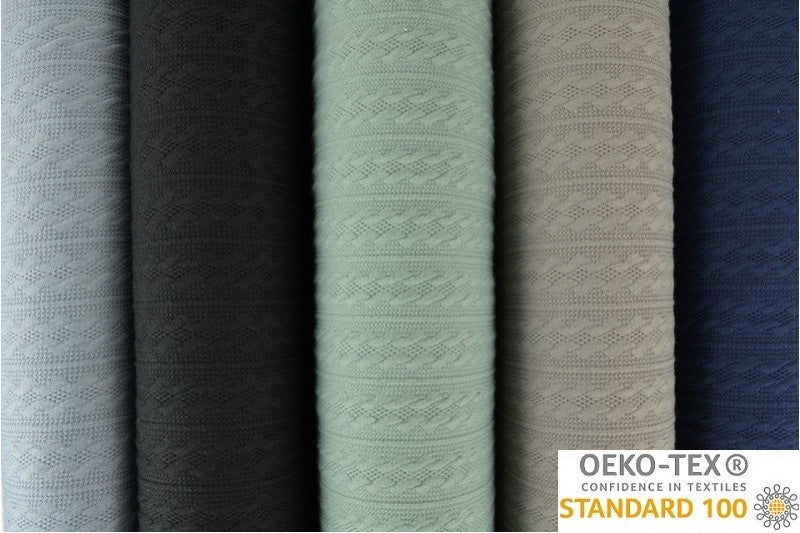 Jacquard gebreid kabelstof