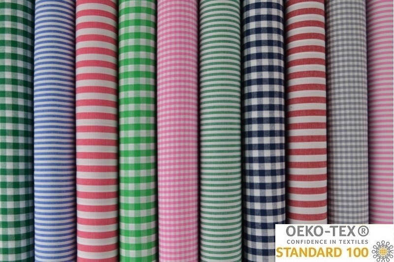 Boerenbont stof 6,5mm ruitjes