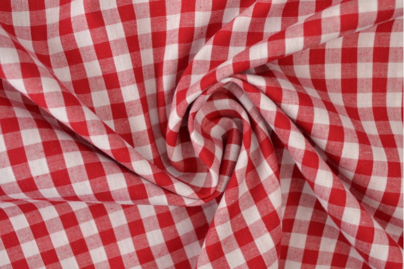 Boerenbont stof 6,5mm ruitjes