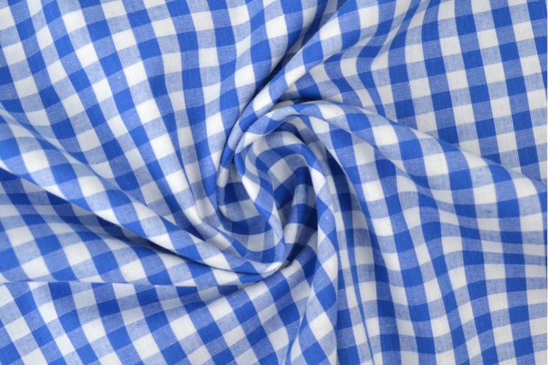 Boerenbont stof 6,5mm ruitjes