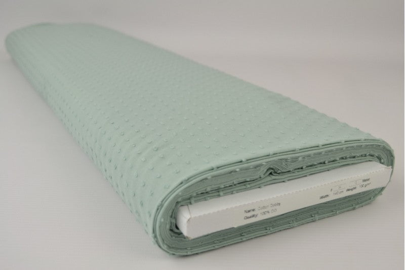 Katoen Dobby - Oud groen