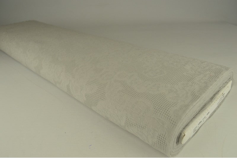 Katoen jacquard stof - Zilvergrijs