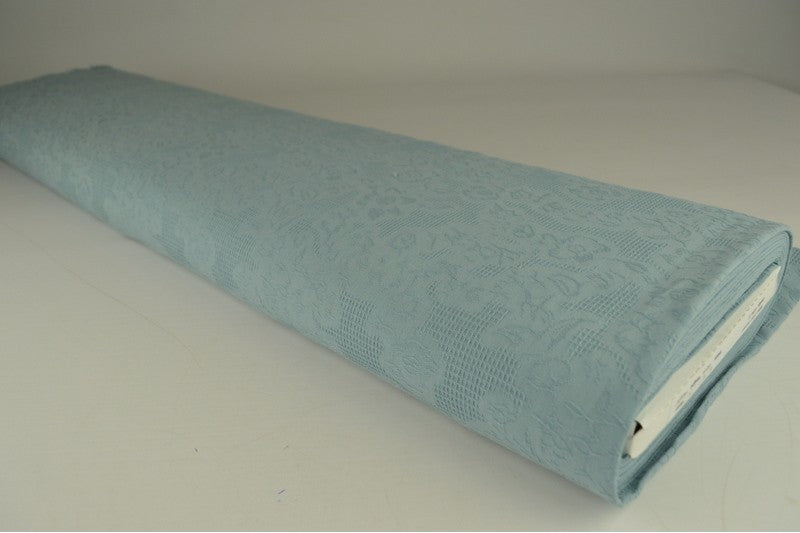 Katoen jacquard stof - Vintage blauw