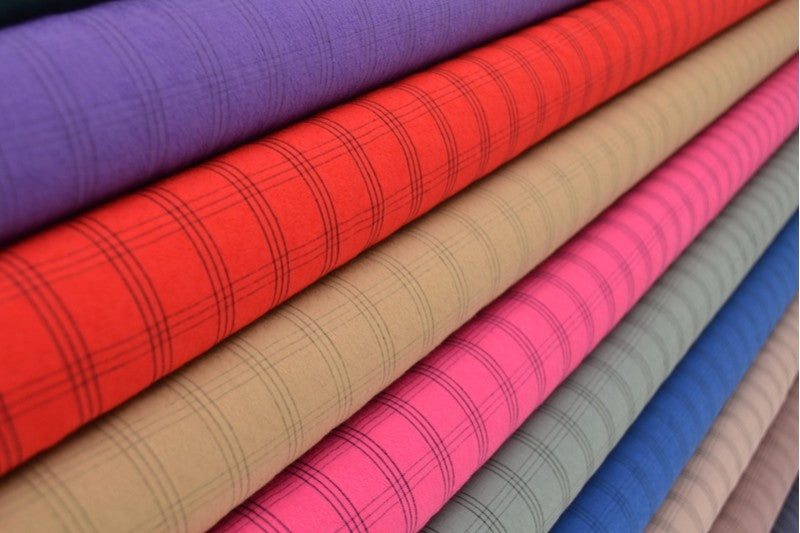 Rollen katoen jacquard ruiten