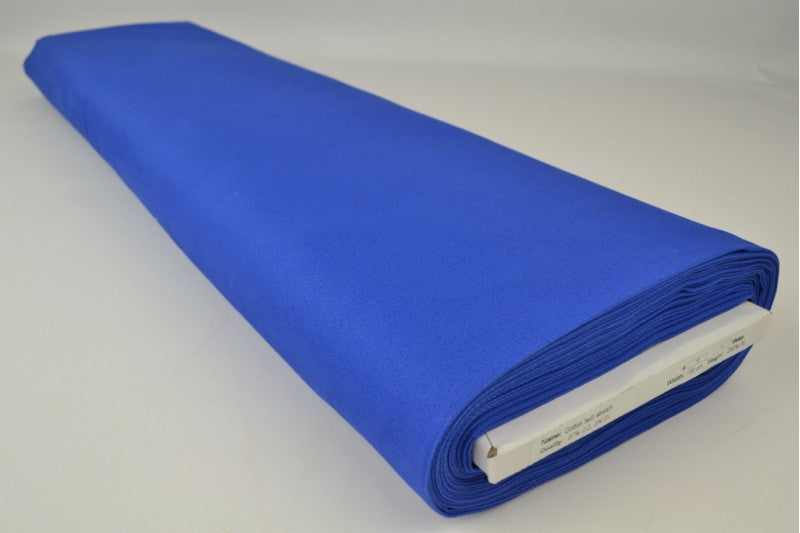 Keperkatoen stretch stof – Blauw