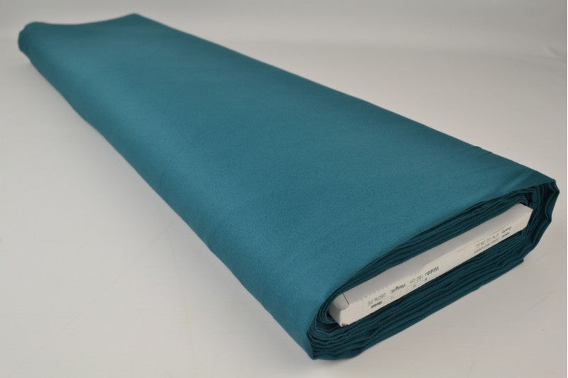 Keperkatoen stretch stof – Donker petrol