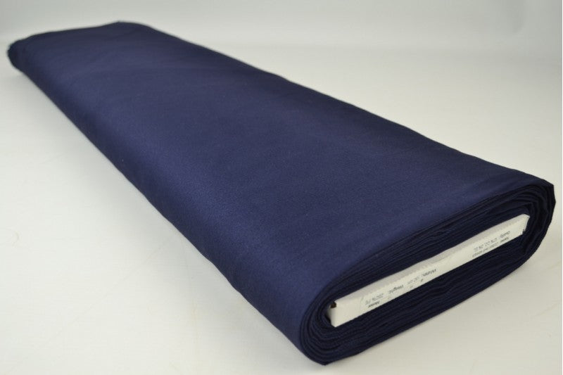 Keperkatoen stretch stof – Navy