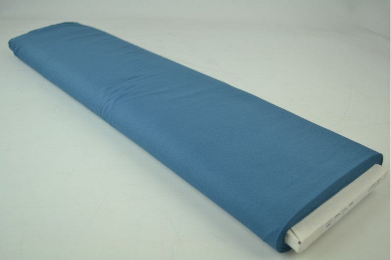 Poplin katoen - Staalblauw