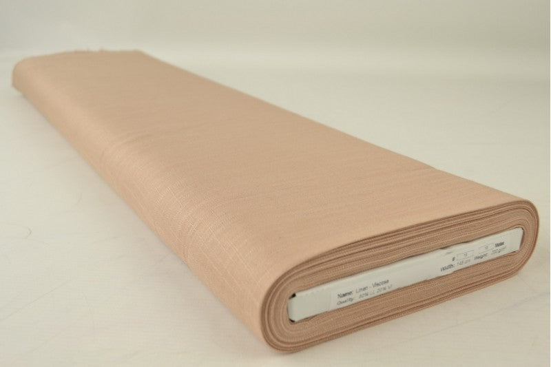 Linnen stof - Dusty roze