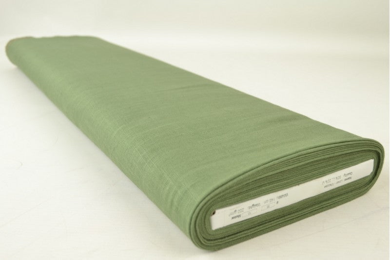 Linnen stof - Mosgroen