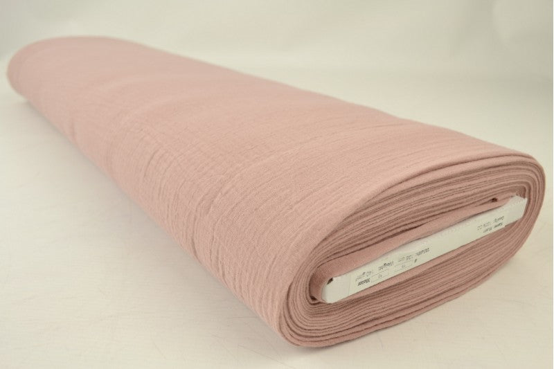 Mousseline stof - Dusty roze