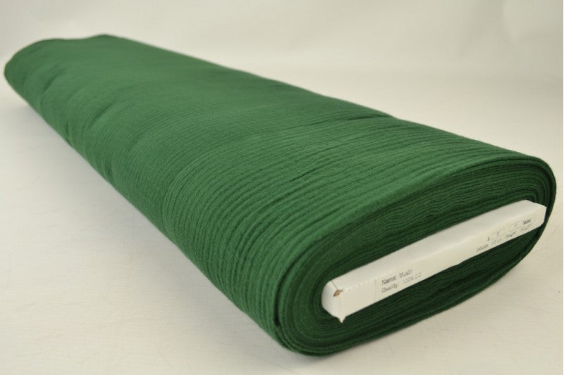 Mousseline stof - Donkergroen