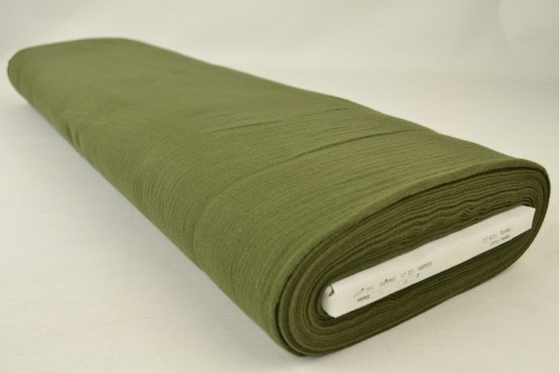 Mousseline stof - Mosgroen