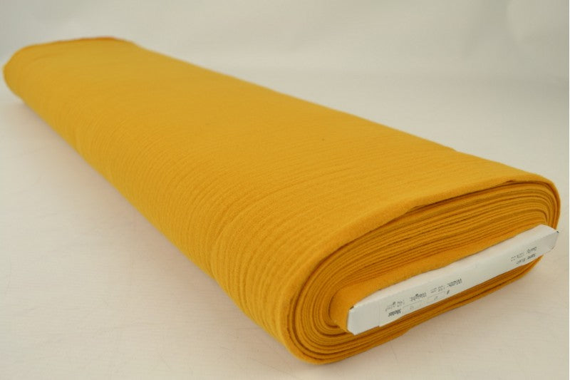 Mousseline stof - Okergeel
