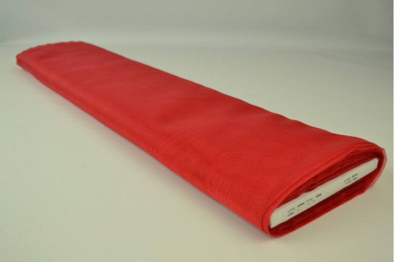 Organza stof - Rood