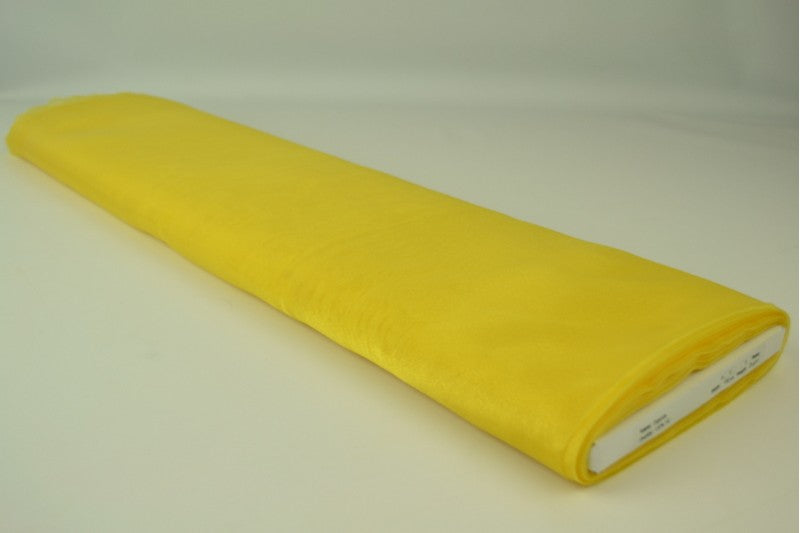 Organza stof - Geel