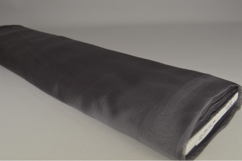 Organza stof - Donkergrijs