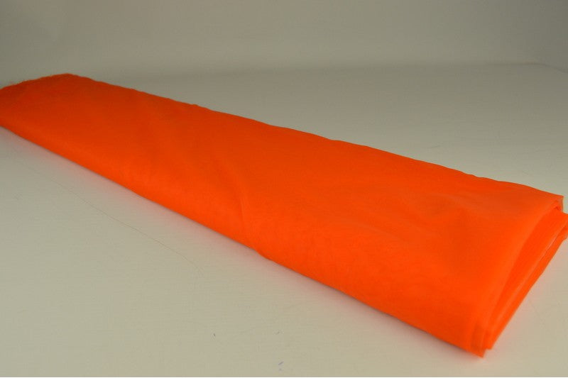 Organza stof - Donker oranje