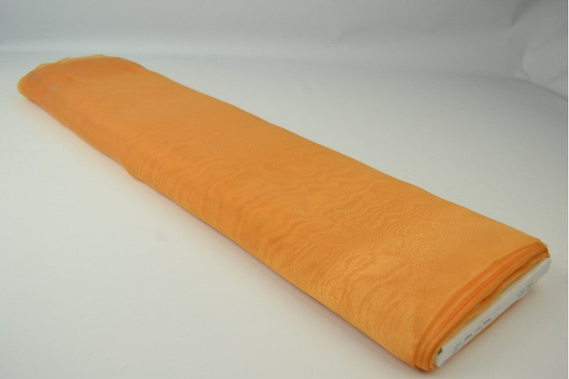 Organza stof - Okergeel