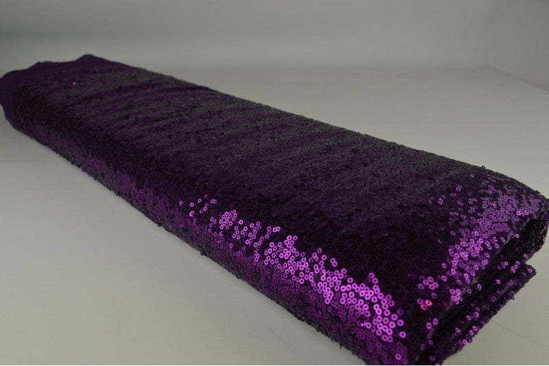 Paillettenstof op rol – kleine pailletten – Paars
