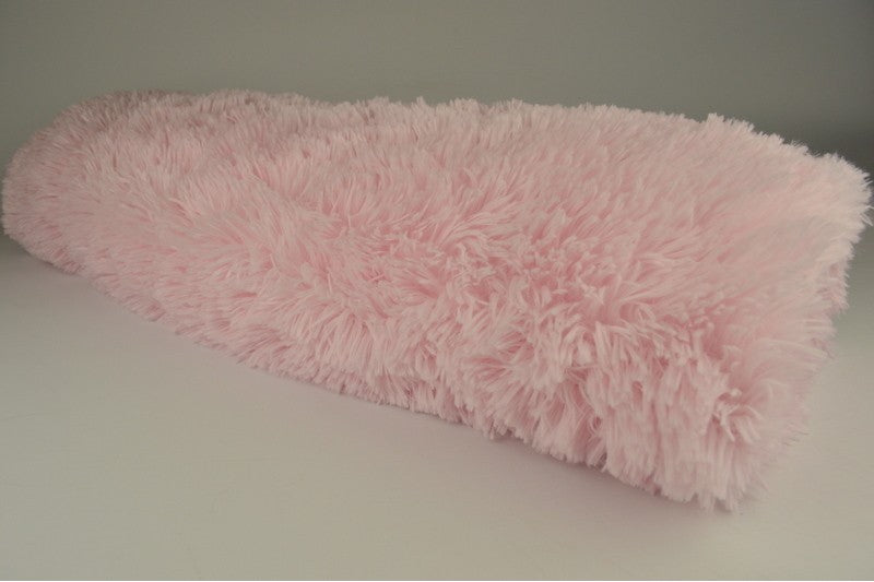 Langharig bont - Baby roze