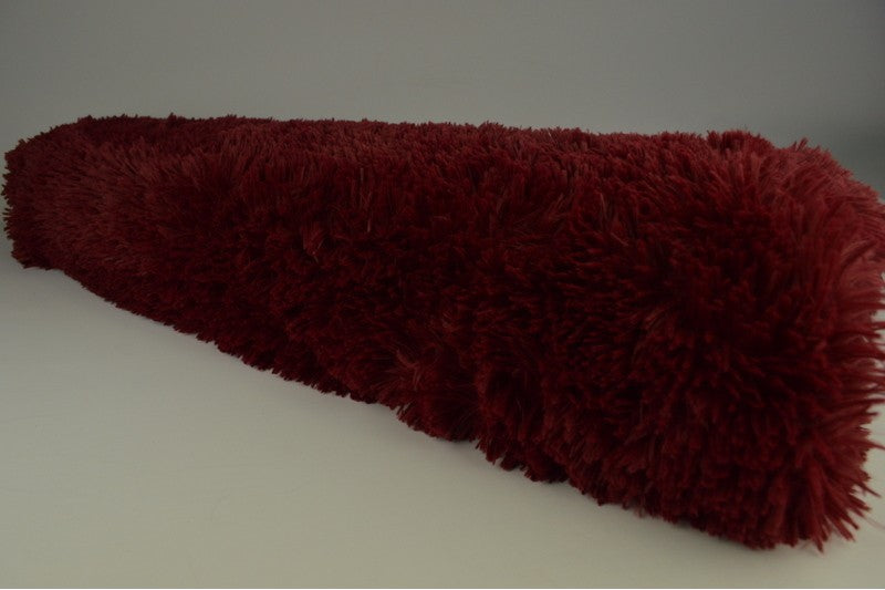 Langharig bont - Bordeaux rood