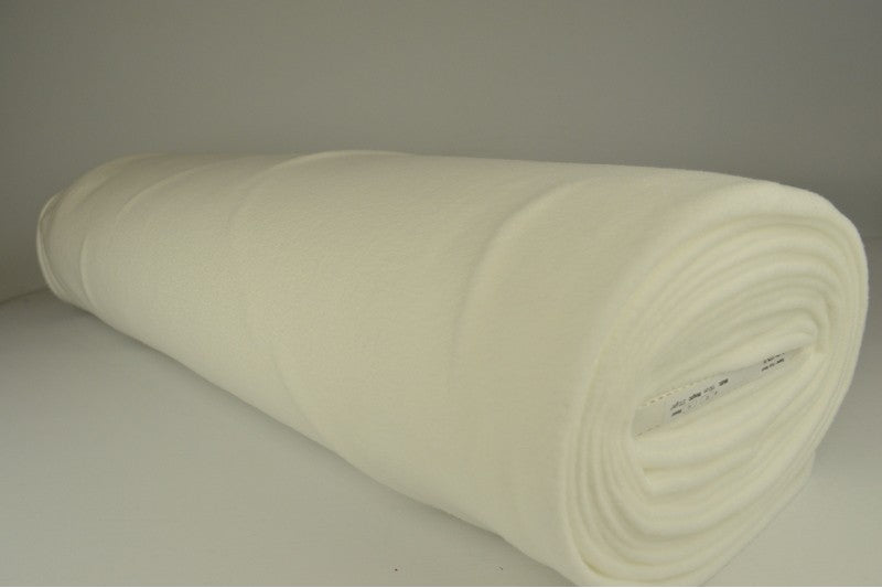 Fleece stof - Gebroken wit