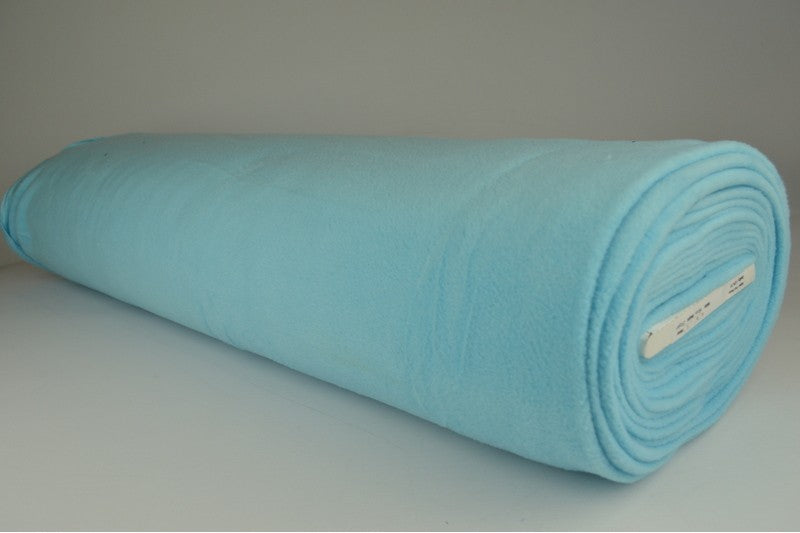 Fleece stof - Aqua blauw