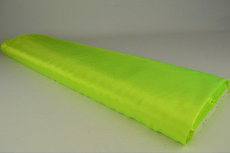 Satijn stof - Limoengroen