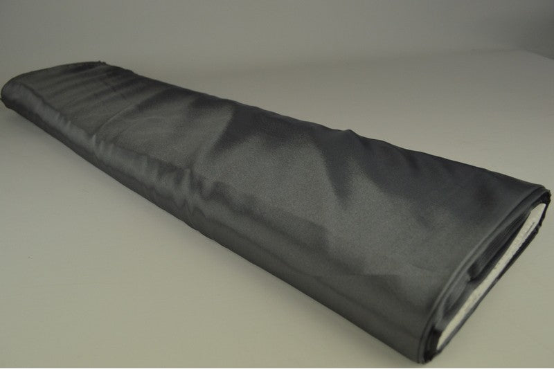 Satijn stof - Donkergrijs