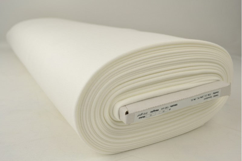 Alpenfleece stof – Gebroken wit