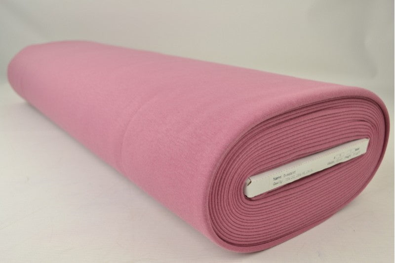Alpenfleece stof – Donker oud roze