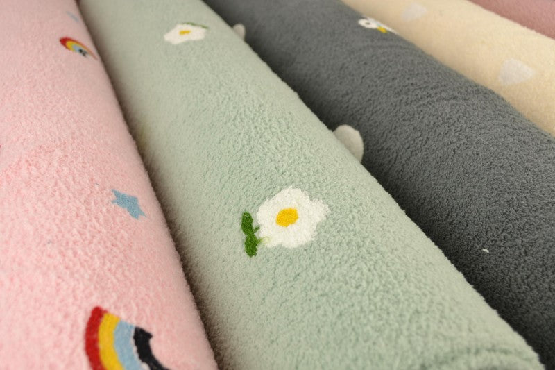 Teddy badstof geborduurd