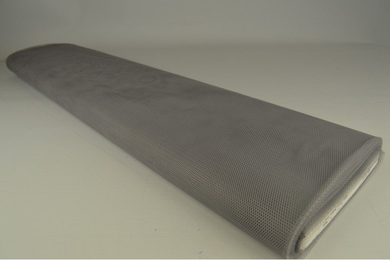 Tule stof - Zilvergrijs