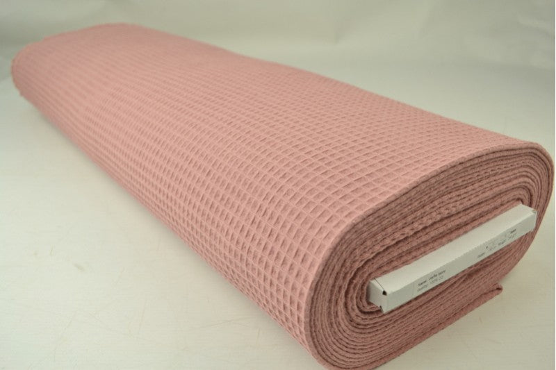 Wafelstof - Oud roze