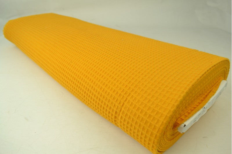 Wafelstof - Okergeel