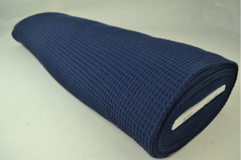 Wafelstof - Navy