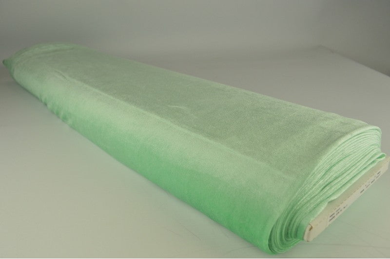 Stretch fluweel - Mintgroen