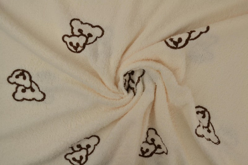 Teddy badstof geborduurd